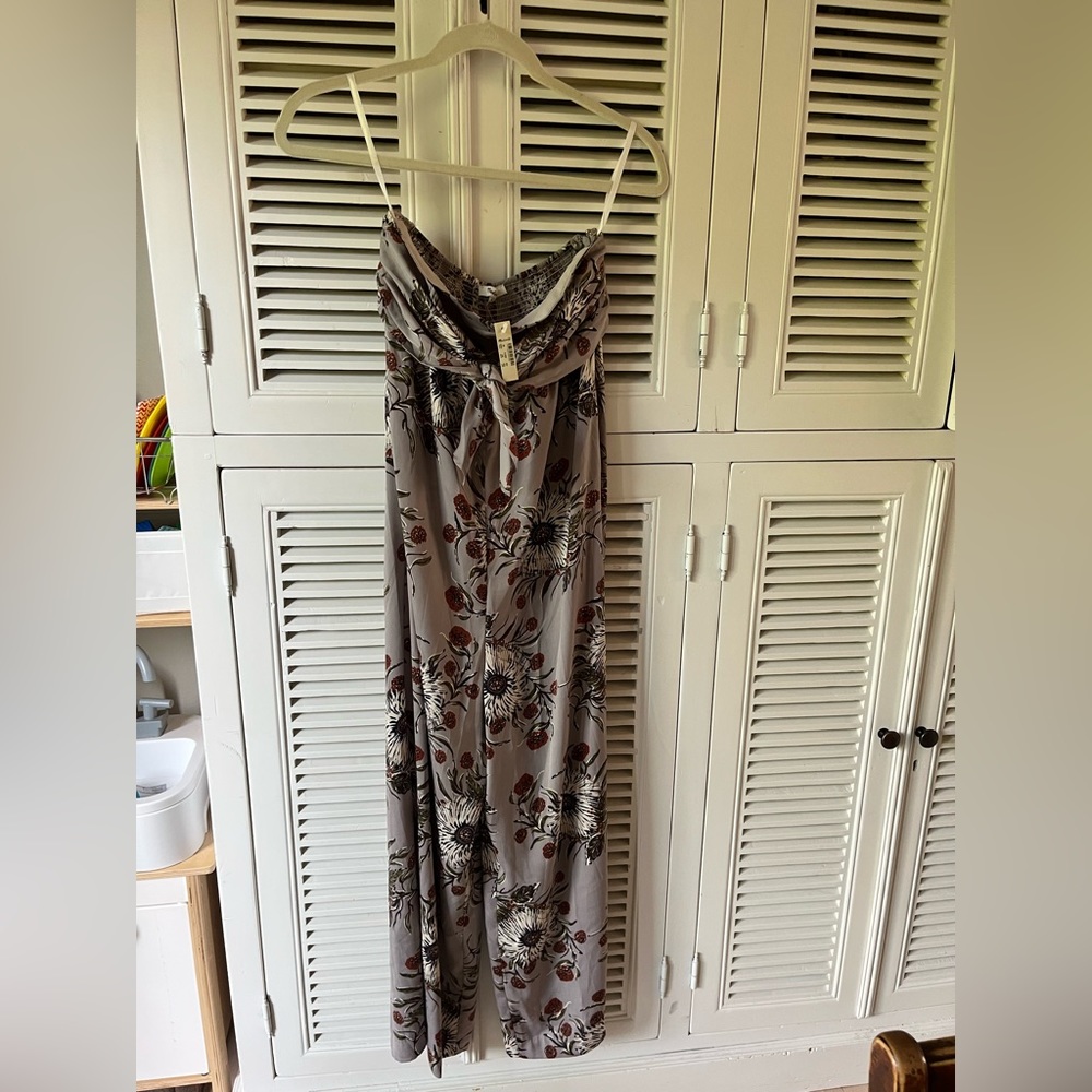 Madewell floral strapless romper new with tags